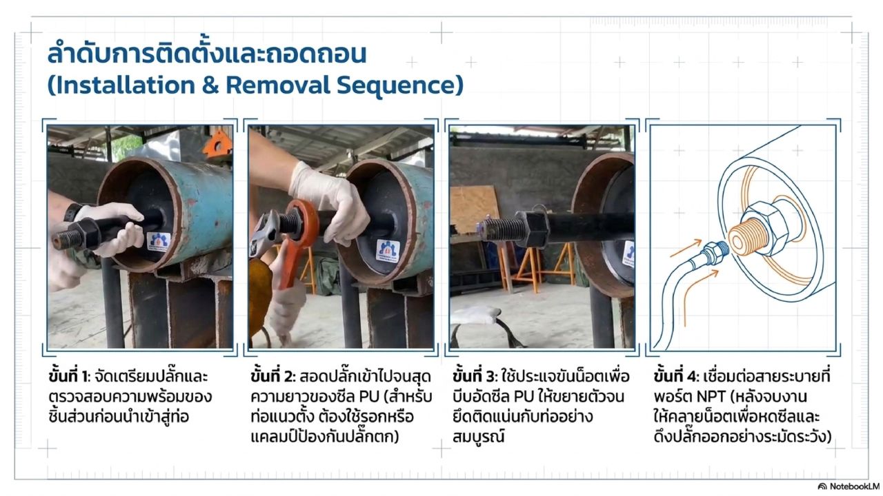ลำดับการติดตั้งและถอดถอน