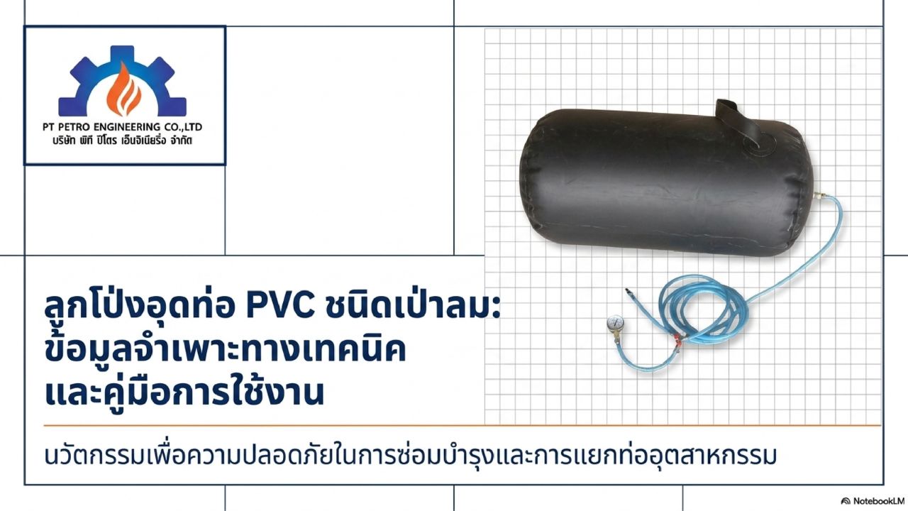 ลูกโป่งอุดท่อ PVC ชนิดเป่าลม