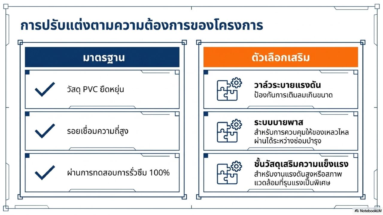 การปรับแต่งตามความต้องการของโครงการ